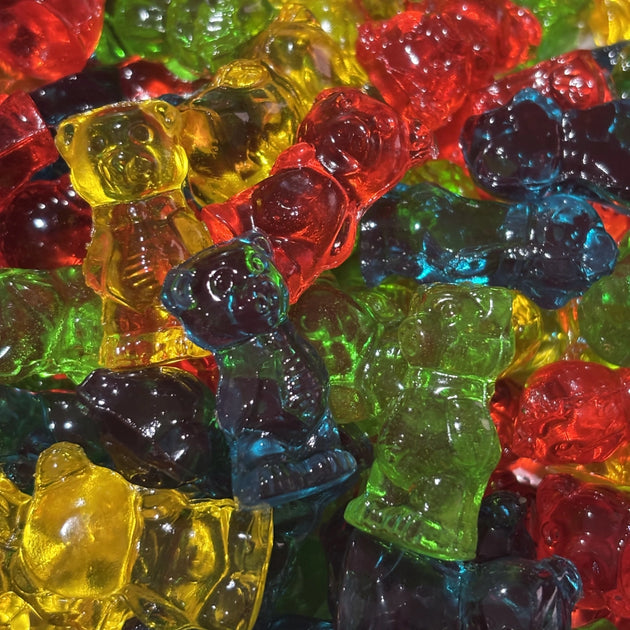Assorted colour 4D gummy bear lollies