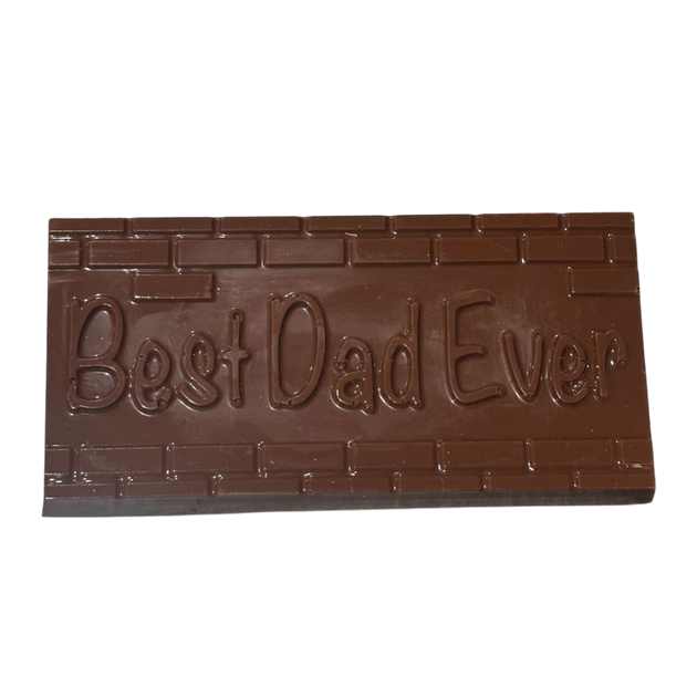 Chocolate block with Best Dad Ever message