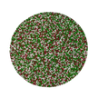 Large chocolate freckle with christmas themed sprinkles. 