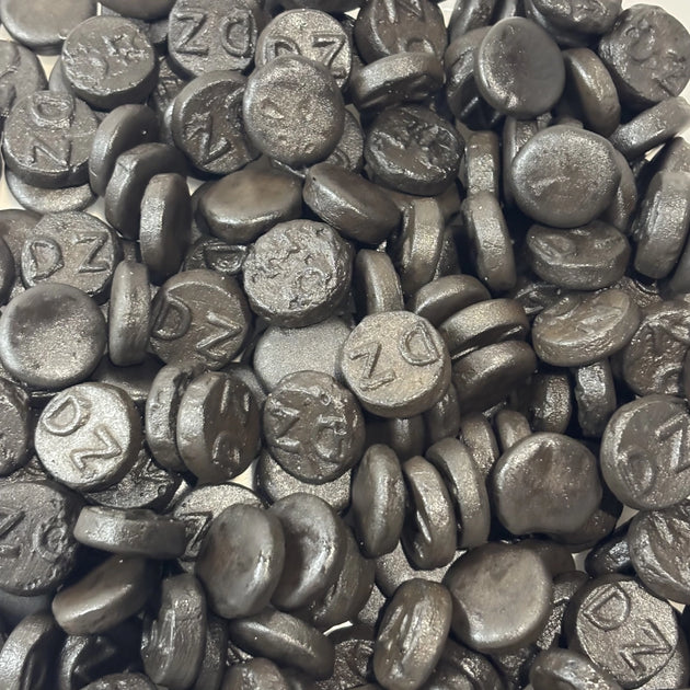 Round salty licorice circles
