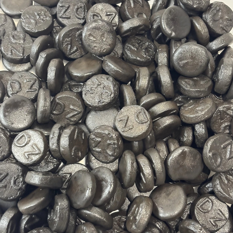 Round salty licorice circles
