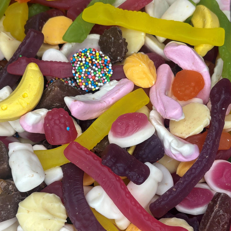 Assortment of lollies and chocolate