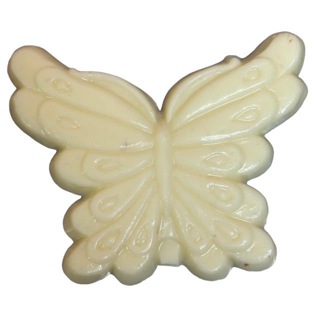Butterfly shaped white chocolate