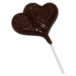 Sugar free chocolate hearts lollipop