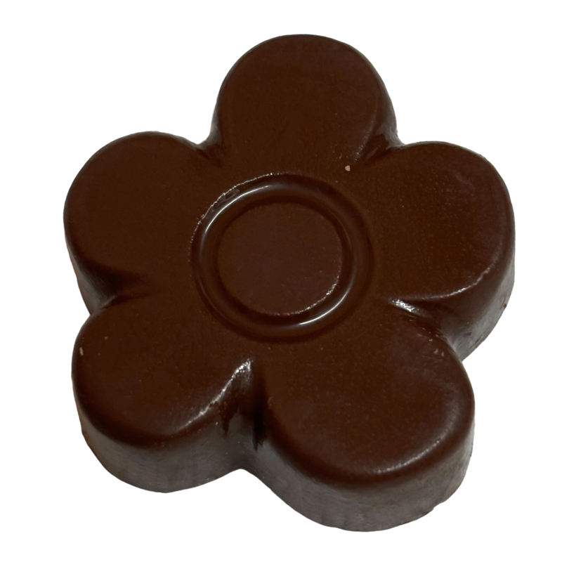 Milk chocolate flower
