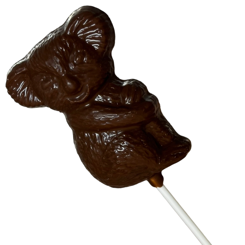 Milk chocolate koala lollipop