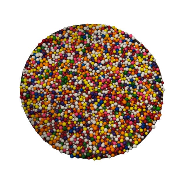 Vegan chocolate freckle with sprinkles