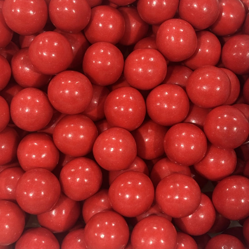 Red balls with chocolate orange flaovuring