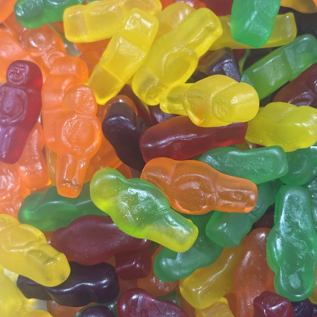 Colourful lolly jelly babies