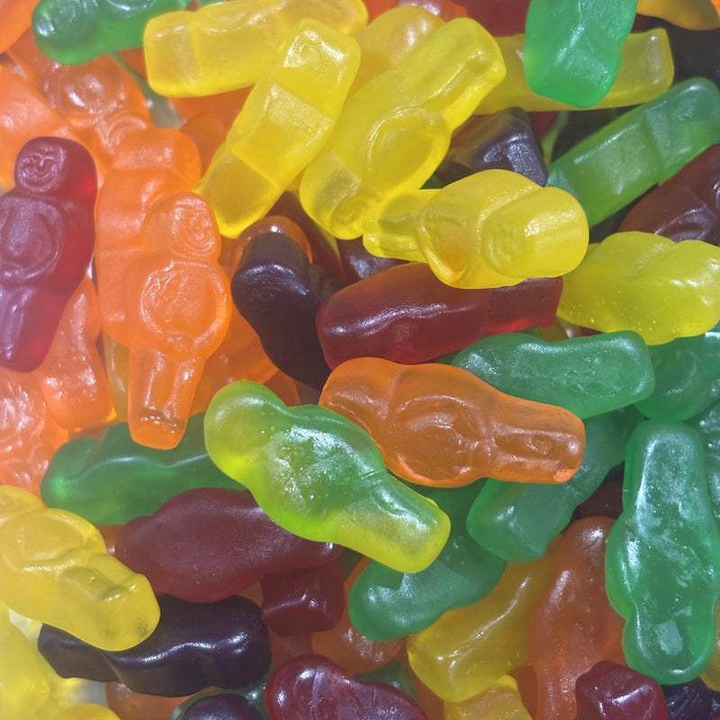 Colourful lolly jelly babies