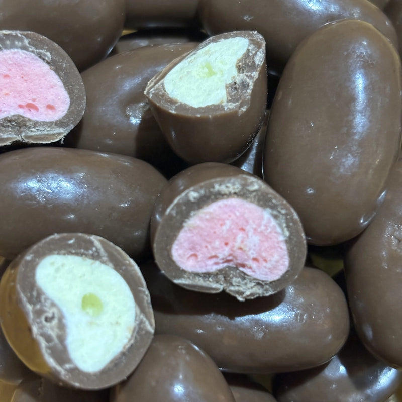 Clinkers have a crunchy coloured centre wrapped in smooth milk chocolate