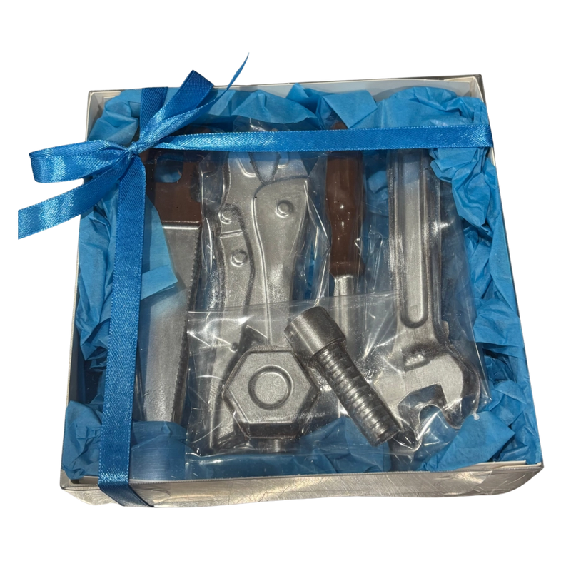 Chocolate tool set in square gift box