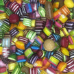 Assorted colour and flavour rock candy