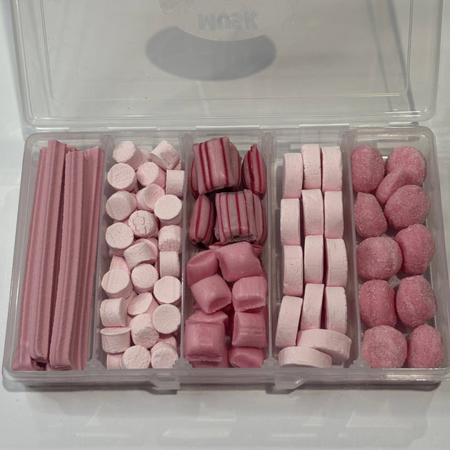 Assorted musk lollies in a snack box