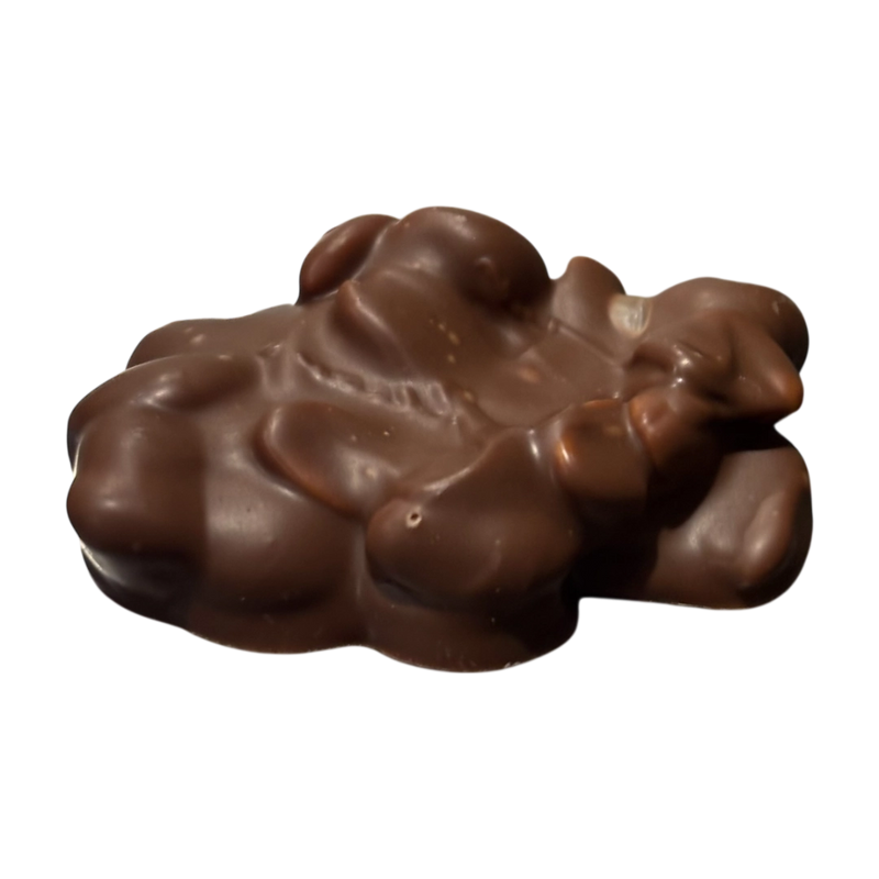 Peanuts coated in milk chocolate