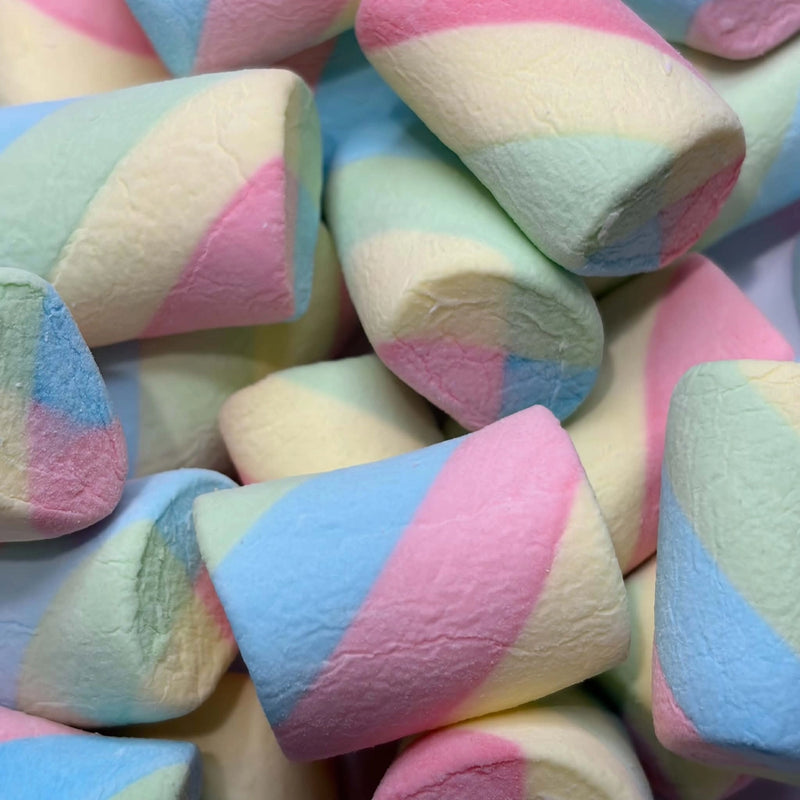 Marshmallows swirled in gorgeous pastel colours