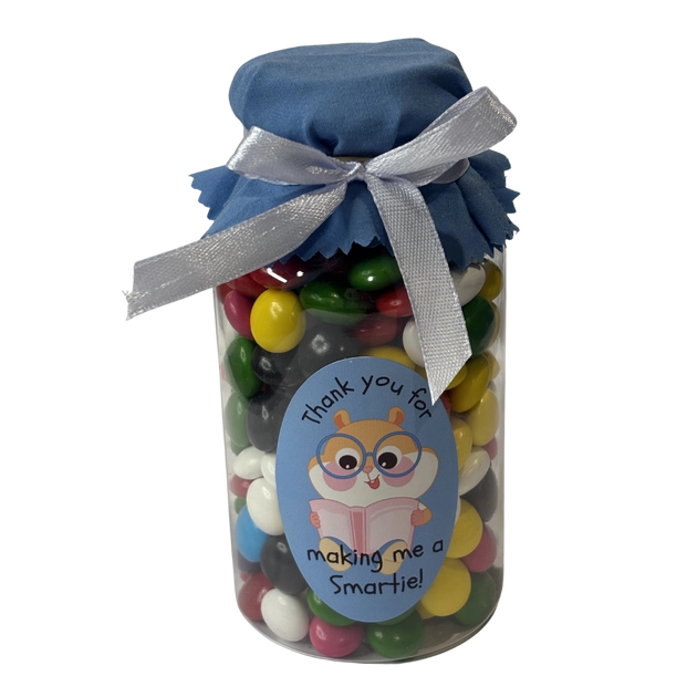 Jar of chocolate buttons - teacher gift