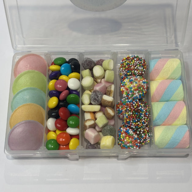 Rainbow assortment of lollies