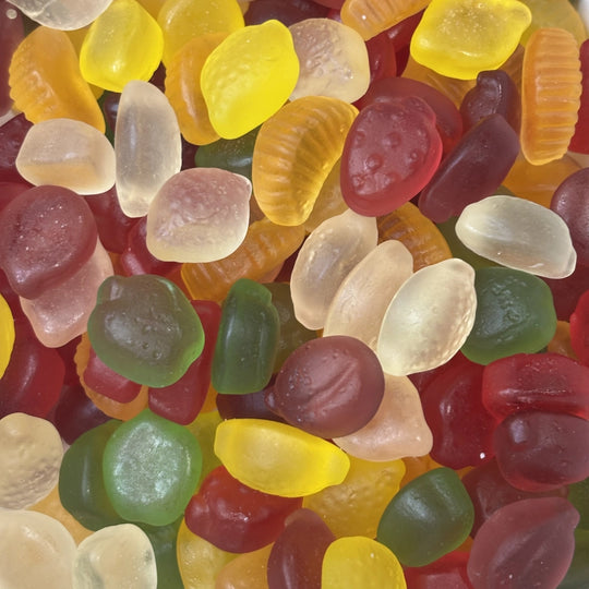 Sugar free jelly fruit mix lollies