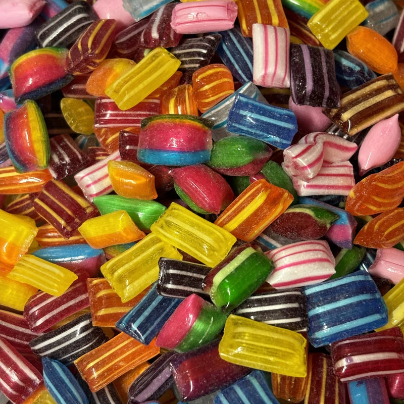 Colourful sugar free rock candy 